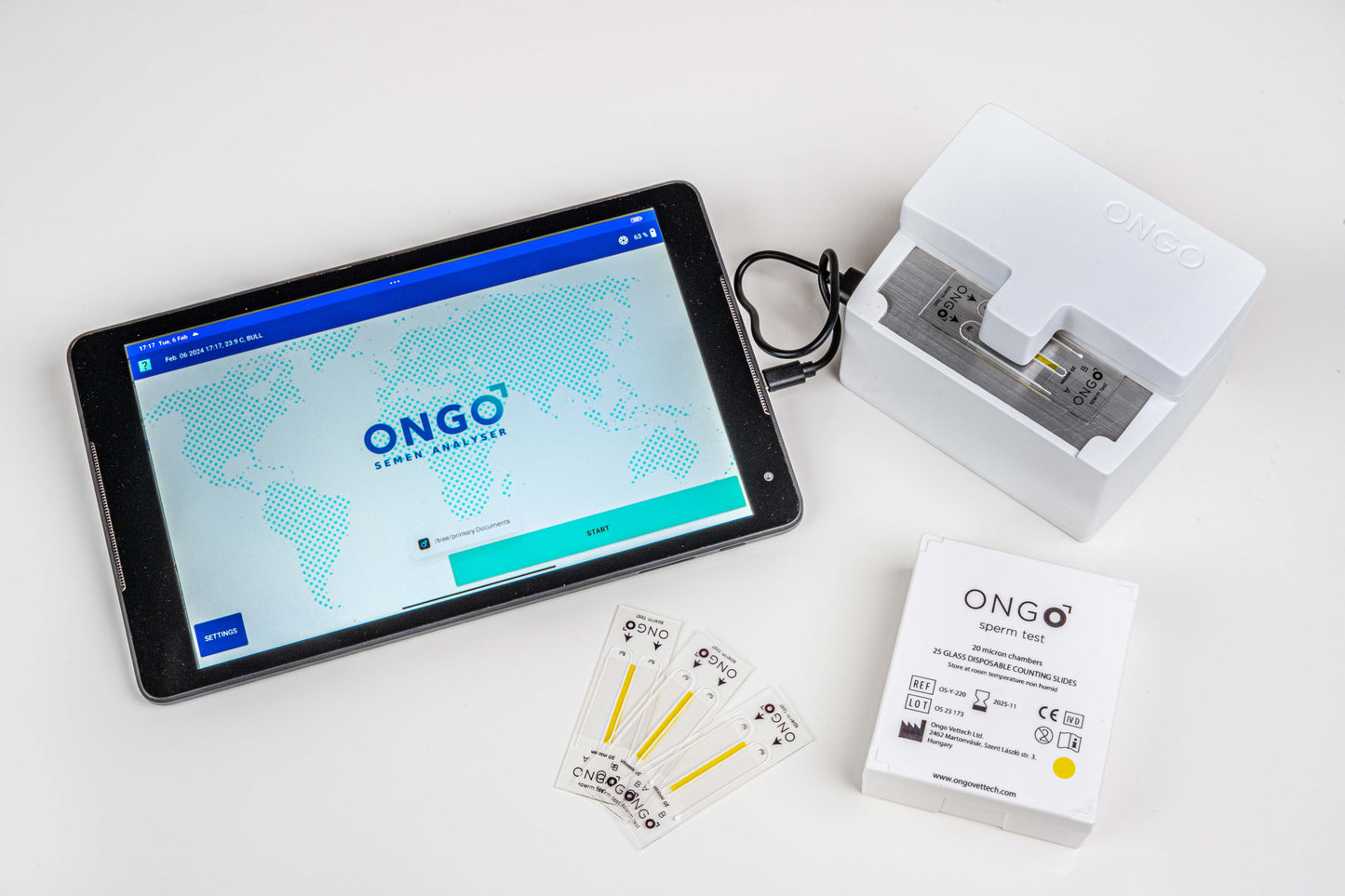 ONGO VISION - Starter Kit (Mobile Semen Analyzer with ONGO android application) with 30 DAYS MONEYBACK GUARANTEE
